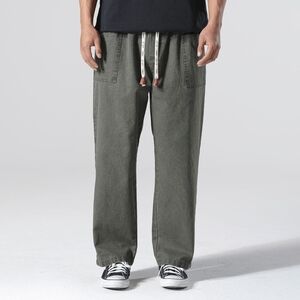 Kidoriman Pokku Pants 2.0 Green 3XL Mens Pockets Cotton Pull On Comfort